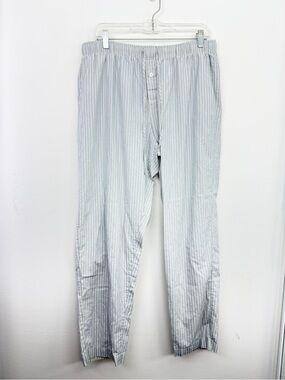Hanro Mens Night & Day Cotton Stripe Pajama Pant Size XL